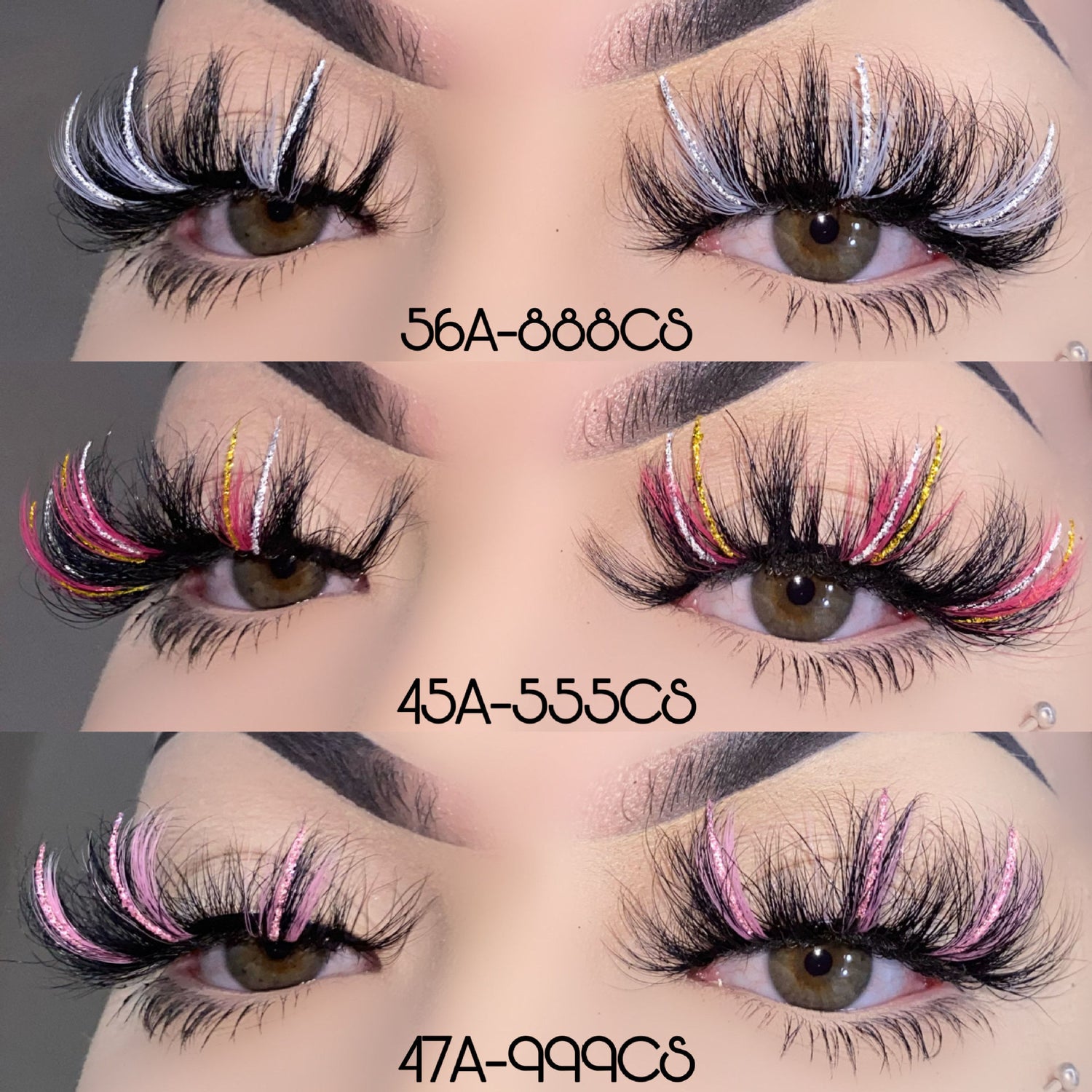 Colored Lashes Mink Lashes