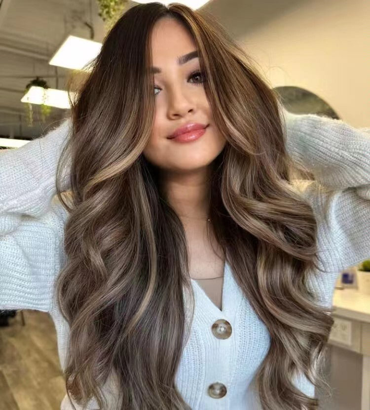 brown halo hair extensions